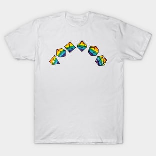 Rainbow Dice DnD RPG Tabletop Game T-Shirt